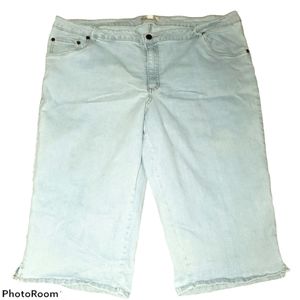 Woman Within Plus Size Denim Capri Pant 485